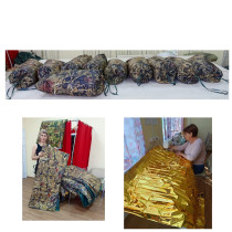 Коллектив школы изготовил антидроновые панчо и одеяла в помощь участникам СВО.