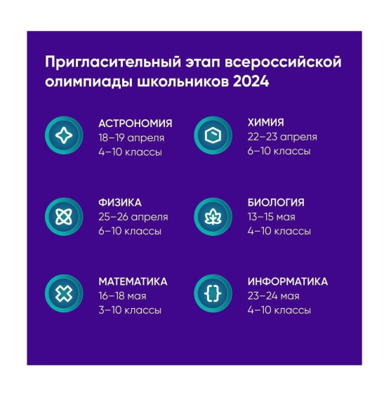 Открыта регистрация на пригласительный этап всероссийской олимпиады школьников!.
