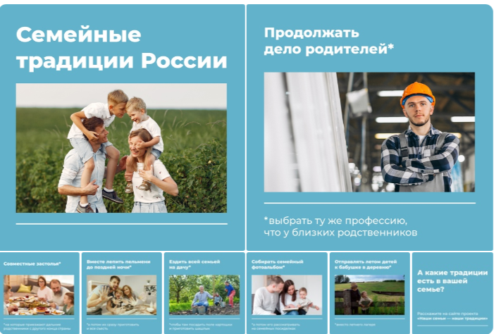 Проект «Наша семья – наши традиции».
